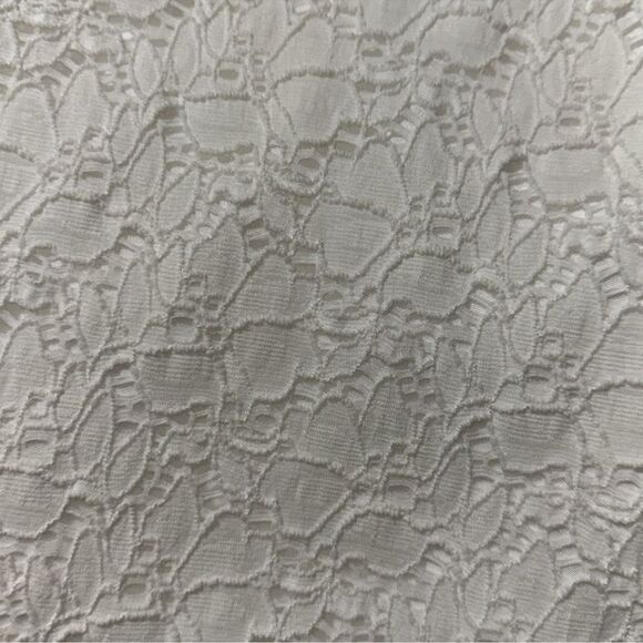 Alfani 8 White Stretch Floral Lace Pull On Pencil Skirt - Picture 9 of 10